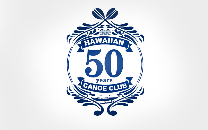 Hawaiian Canoe Club – 50th Anniversary Logo | Liquid Media: Hawaii 